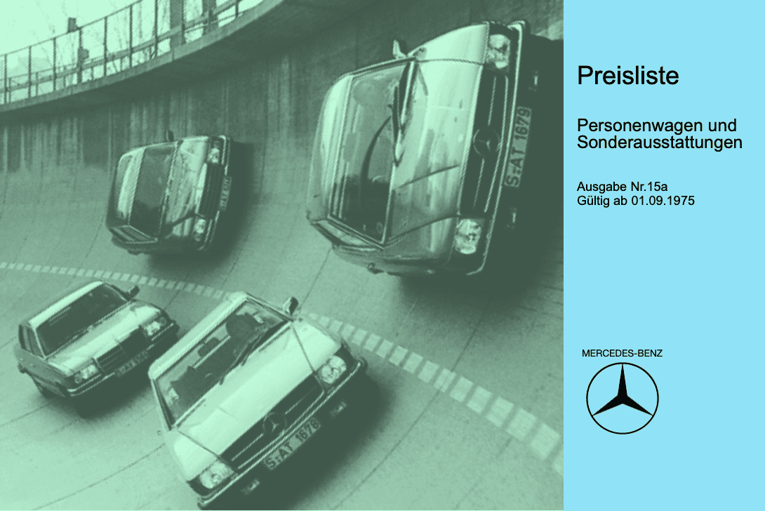 Preisliste ab 09/1975