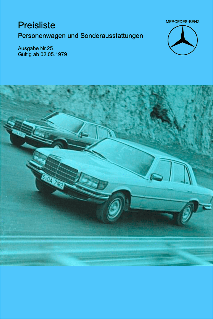 Preisliste ab 05/1979