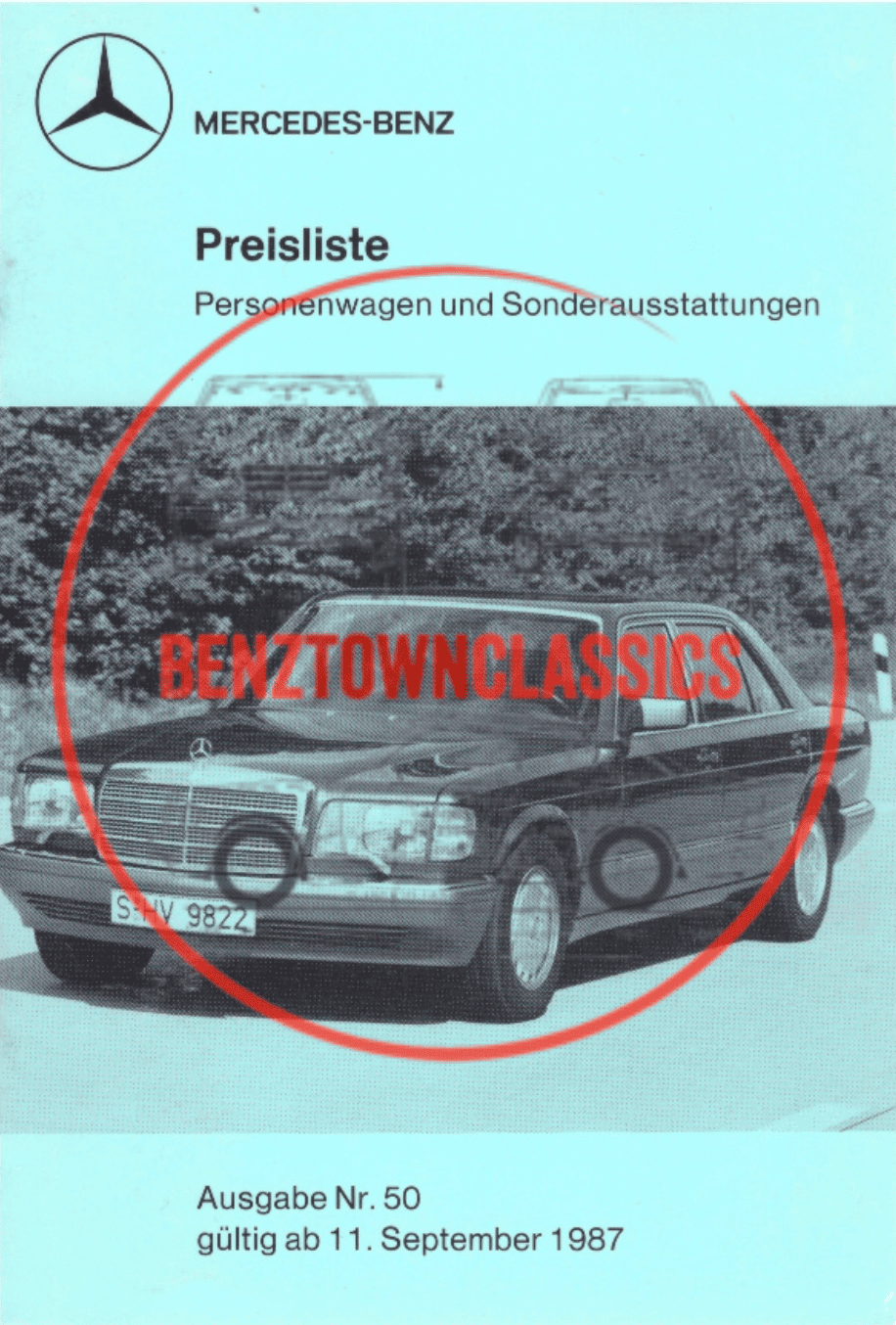 Preisliste ab 09/1987