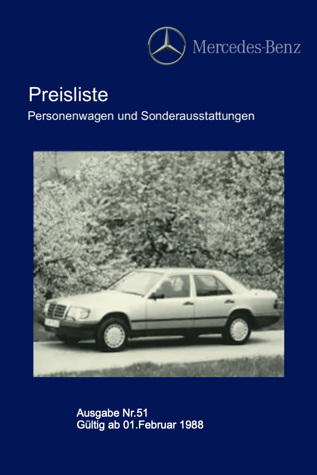 Preisliste ab 02/1988